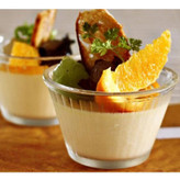 کاسه دسرخوری شیشهای مناسب سرو کرم کارامل، ژله و پودینگ