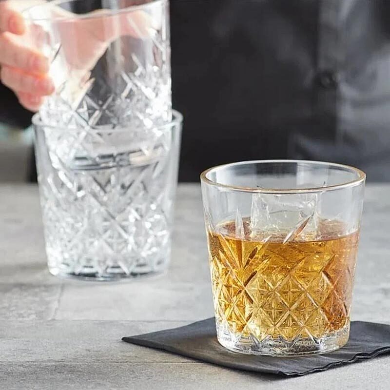 ست 4 عددی نیم لیوان شیشه ای پاشاباغچه مدل Timeless کد 520074 با طراحی کلاسیک