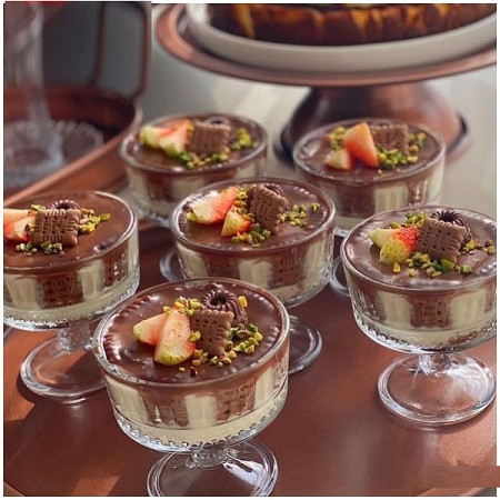 ظروف دسر شیشهای Pasabahce Elisa با طراحی مینیمال و زیبا