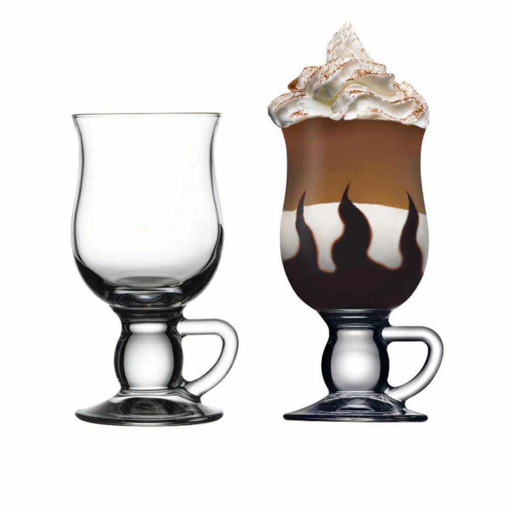 لیوان شیشه‌ای دوجداره پاشاباغچه مدل Irish Coffee کد 44159، ست ۲ عددی برای سرو دسر و نوشیدنی گرم