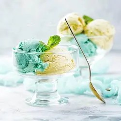 ست ۶ عددی بستنی‌خوری شیشه‌ای پاشاباغچه مدل ICE VILLE کد 41016 – شفاف و مقاوم مناسب سرو دسر و بستنی