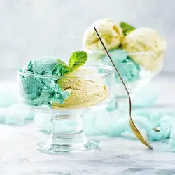 ست ۶ عددی بستنیخوری شیشهای پاشاباغچه مدل ICE VILLE کد 41016 – شفاف و مقاوم مناسب سرو دسر و بستنی