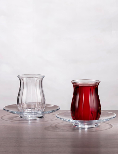 استکان و نعلبکی پاشاباغچه مدل لینکا کد 96572 – طراحی ظریف و هماهنگ برای پذیرایی شیک