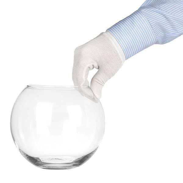 گلدان شیشه‌ای پاشاباغچه روی میز آشپزخانه با دکوراسیون مدرن