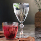 ست ۶ عددی لیوان گیلاس پاشاباغچه مدل دیاموند با طراحی تراشدار و ظاهری شفاف