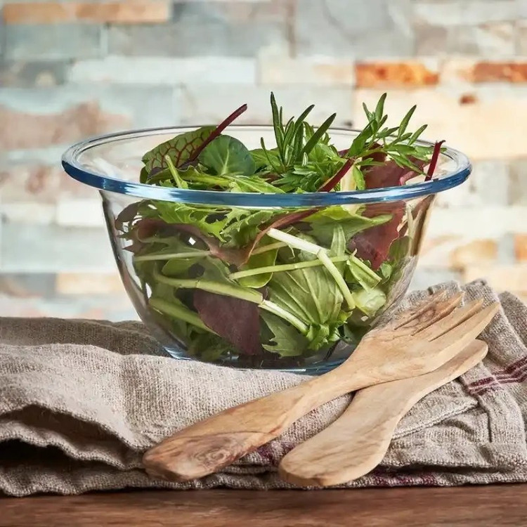 کاسه شیشهای پیرکس پاشاباغچه مدل بورجام کد 59614 مناسب فر و مایکروویو