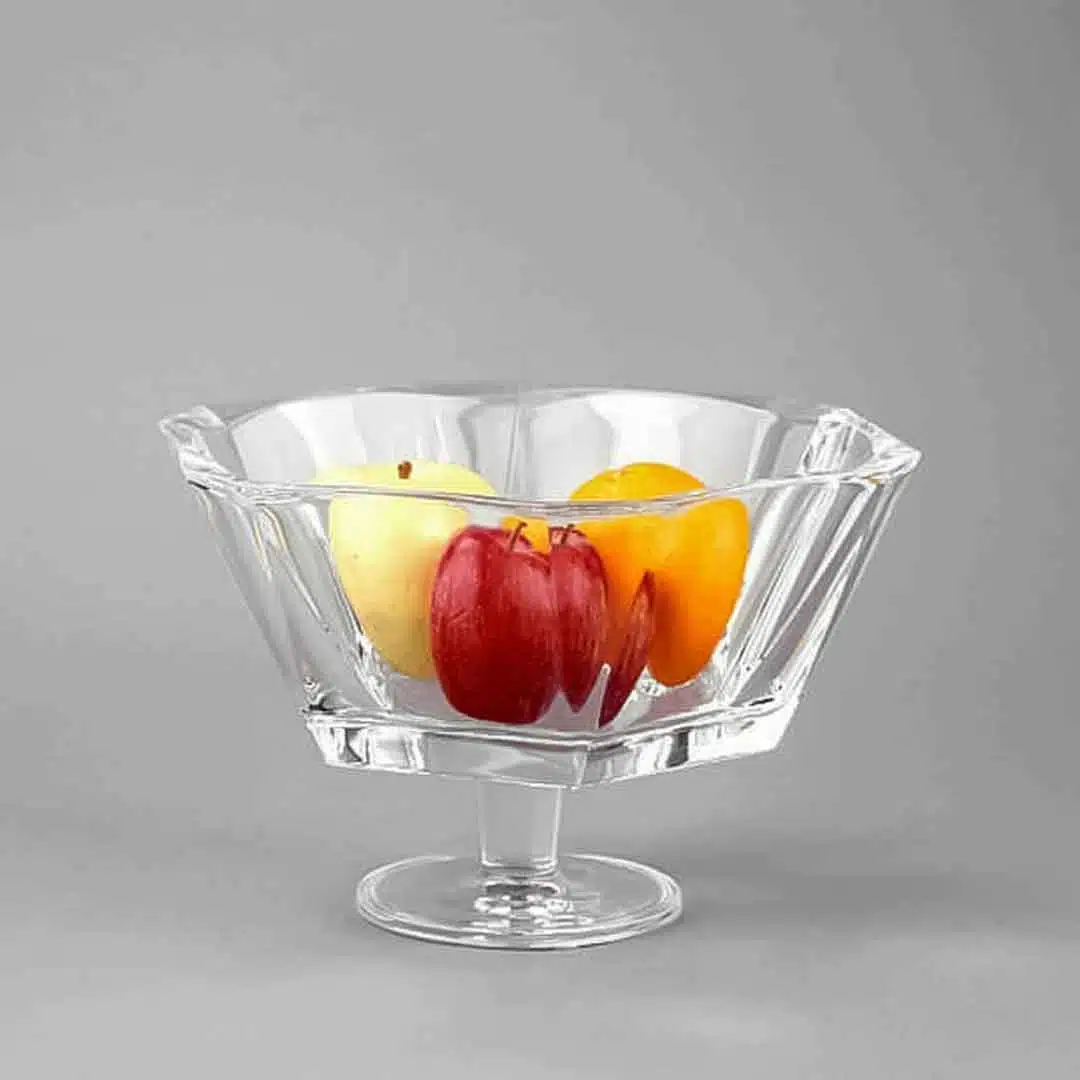 میوه‌خوری پایه‌دار کریستال پاشاباغچه مدل گریس کد 95460 با طراحی لوکس