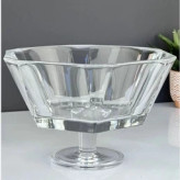 ظرف پذیرایی کریستالی پایهدار پاشاباغچه مدل گریس مناسب سرو میوه و شیرینی