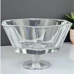ظرف پذیرایی کریستالی پایهدار پاشاباغچه مدل گریس مناسب سرو میوه و شیرینی
