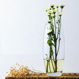 گلدان شیشهای پاشاباغچه مدل خمرهای کد 43966 با طراحی کلاسیک