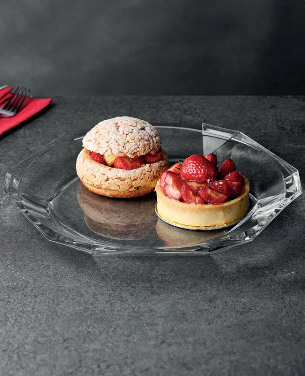 پیشدستی شیشهای پاشاباغچه مدل گریس کد ۶۸۲۱۷ ست ۶ عددی