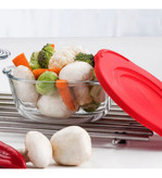 قابلمه پیرکس دربدار پاشاباغچه سری Borcam کد ۵۹۱۲۳ مناسب فر و مایکروویو