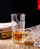 ست ۶ عددی لیوان بلند شیشهای طرحدار بلینک مکس مدل VT3777 برای سرو آبمیوه و نوشیدنی