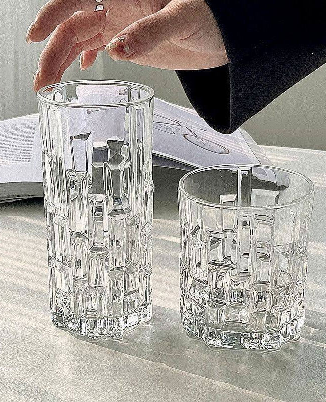 لیوان شیشه‌ای طرحدار بلینک مکس مدل VT3777