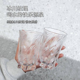 ست شش عددی لیوان بلند دلی گلس مدل یخی دفرمه برای پذیرایی