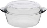 Borcam Round Glass Casserole با طراحی کلاسیک و شفاف، ایدهآل برای آشپزی و پذیرایی