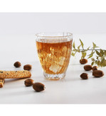 لیوان شیشهای پاشاباغچه بوکه تراشدار، مناسب سرو نوشیدنیهای خنک و داغ