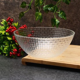 کاسه پاشاباغچه مدل Habitat ساخته شده از بلور ترک شفاف