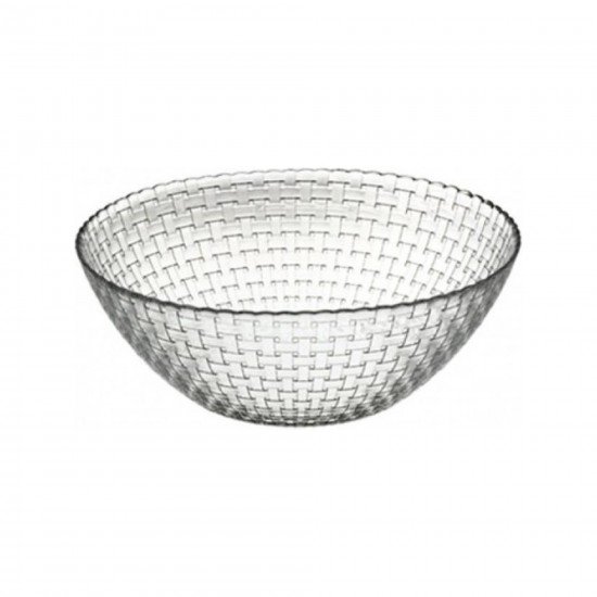 کاسه شیشه‌ای پاشاباغچه مدل هابیتات 10458 مناسب سرو سالاد، میوه و دسر در پذیرایی شیک
