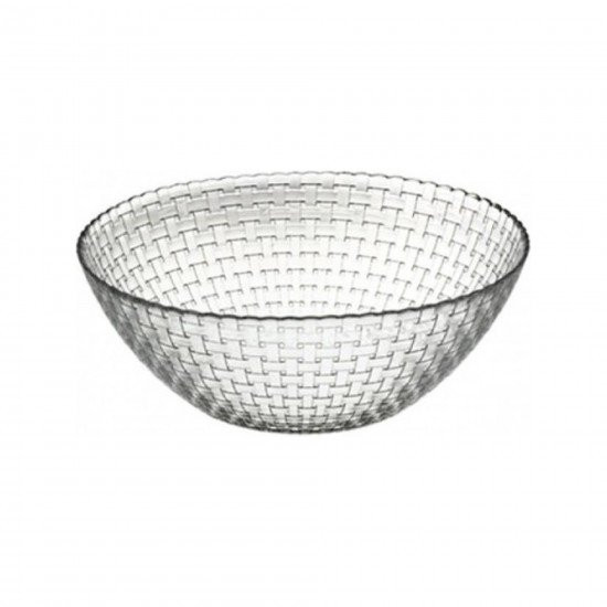 کاسه شیشهای پاشاباغچه مدل هابیتات 10458 مناسب سرو سالاد، میوه و دسر در پذیرایی شیک