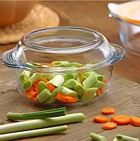 ظرف شیشه‌ای پاشاباغچه سری BORCAM کد 59023 مقاوم و شفاف برای پخت و سرو غذا