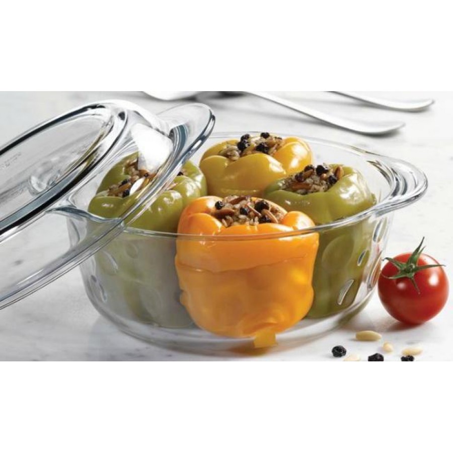 ظرف شیشه‌ای مقاوم پاشاباغچه سری BORCAM برای آشپزی و سرو انواع غذا