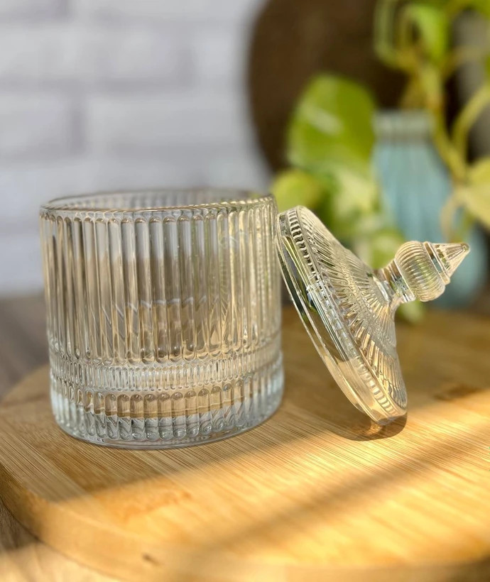 قندان Deli Glass از شیشه مقاوم و با کیفیت بالا، شیک و کاربردی برای آشپزخانه و میز پذیرایی