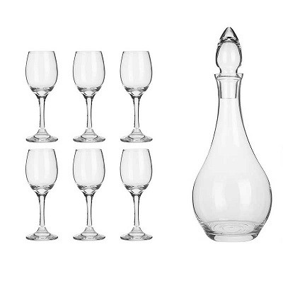 4. ست تنگ و شات پاشاباغچه BEYKOZ – طراحی کلاسیک و شفاف برای سرو نوشیدنیها