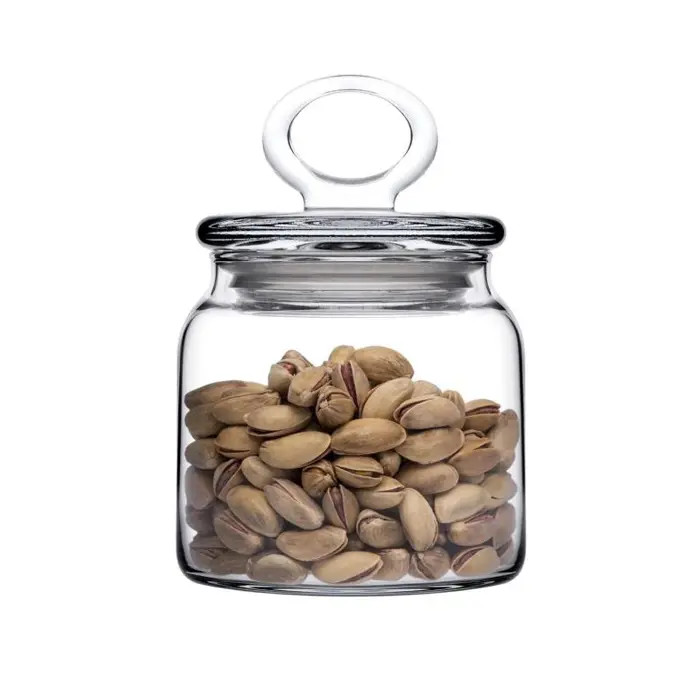 2. بانکه شیشهای پاشاباغچه مدل Kitchen Slim با درب محکم و طراحی باریک