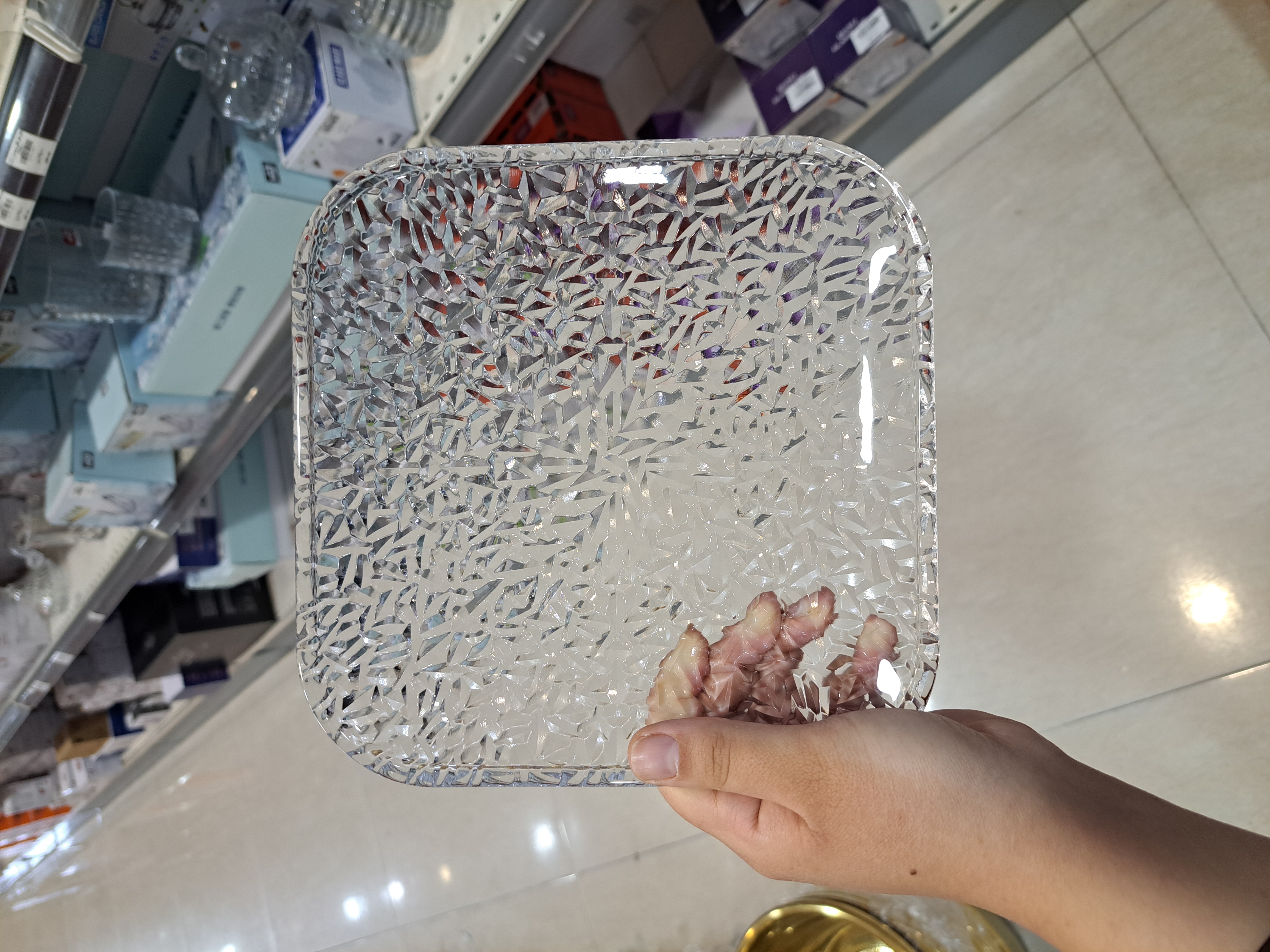 پیش‌دستی کریستال طرح یخی Deli Glass – ست ۶ عددی شفاف و مقاوم مناسب پذیرایی و سرو دسر
