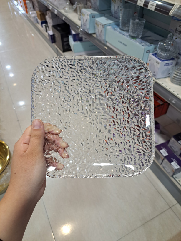 پیشدستی کریستال طرح یخی Deli Glass – ست ۶ عددی شفاف و مقاوم مناسب پذیرایی و سرو دسر