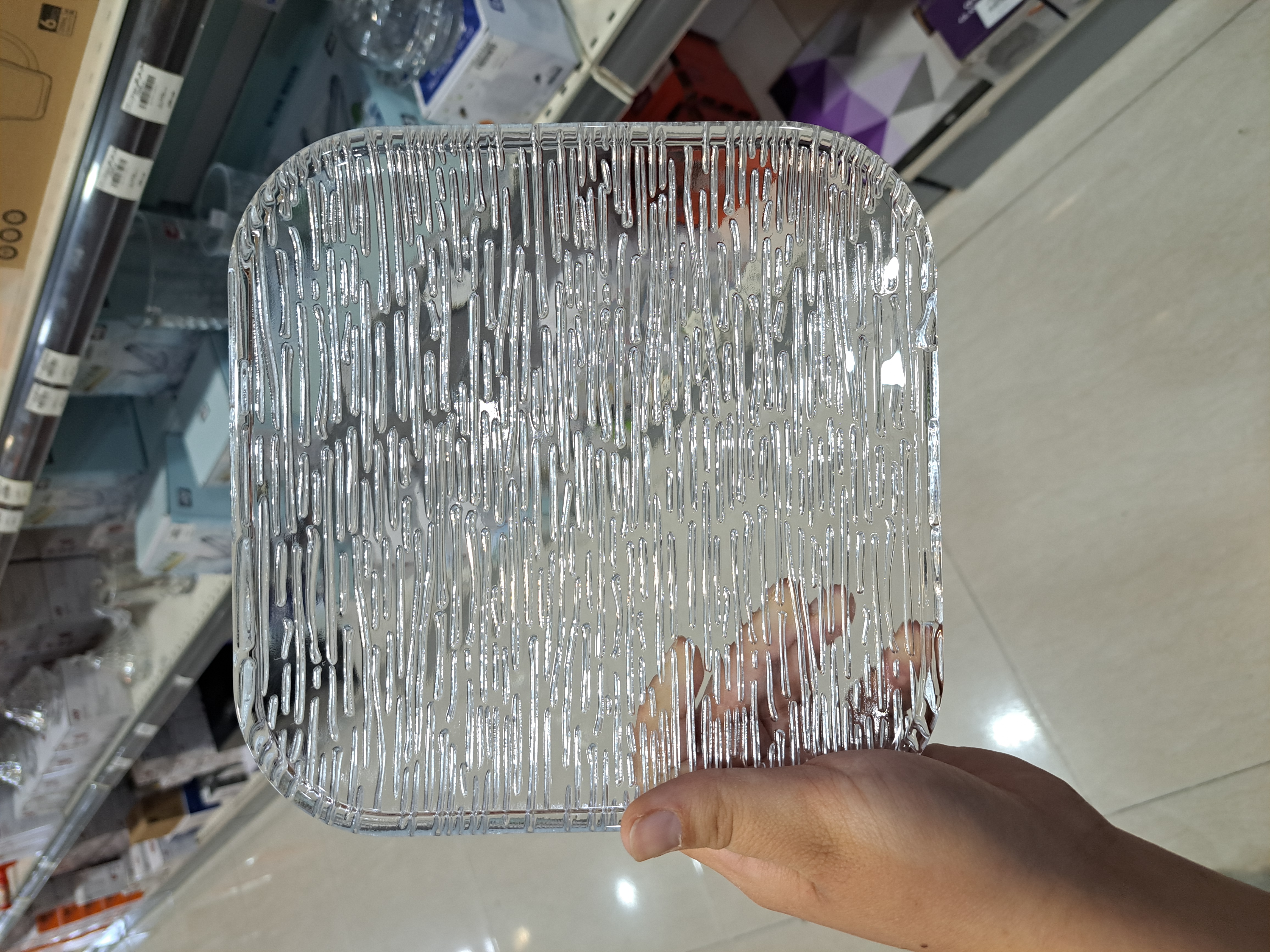 ست ۶ عددی پیش‌دستی کریستالی طرح یخی برند Deli Glass – طراحی لوکس و شیشه‌ای برای میز پذیرایی