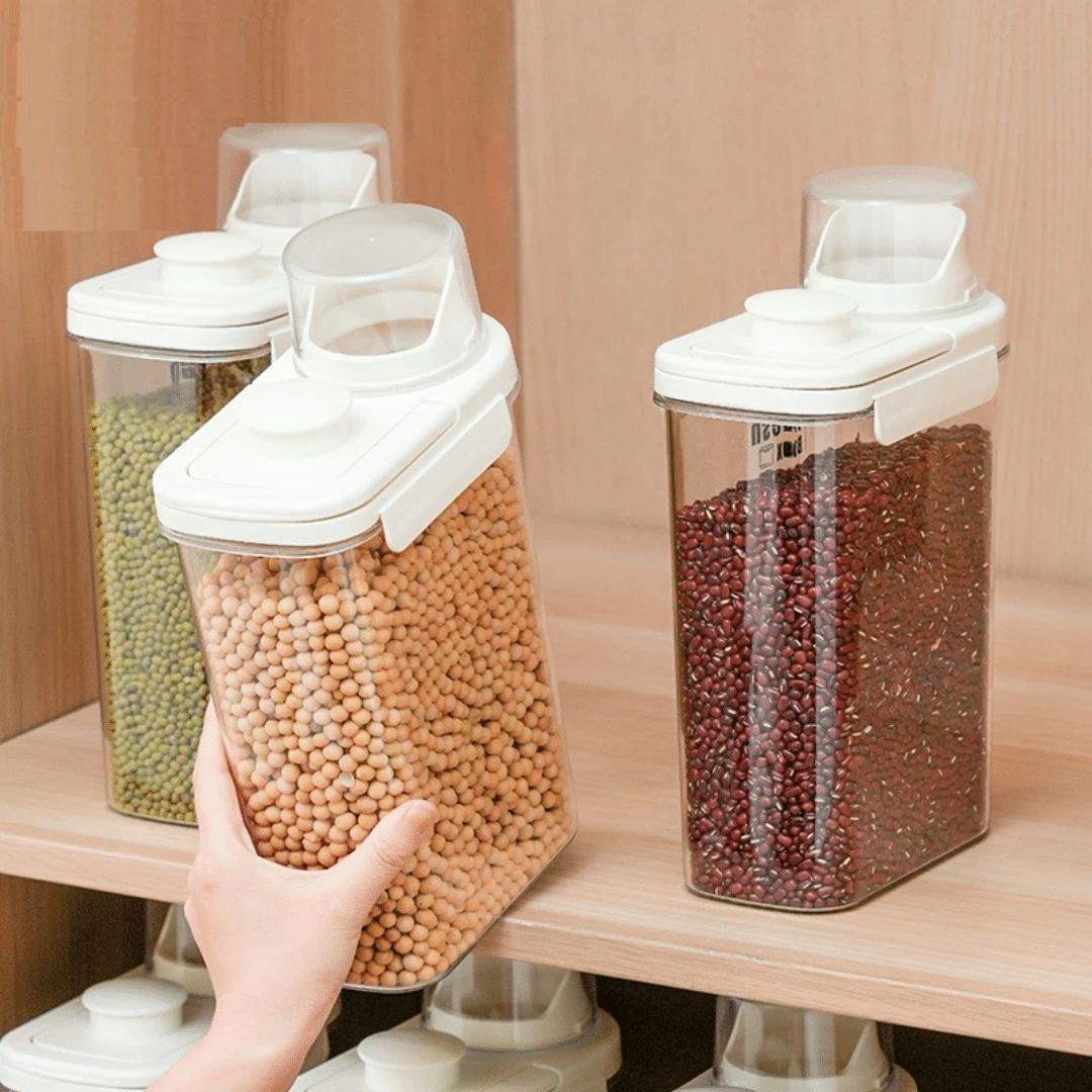 3. بانکه اکریلیک شفاف FRESH BOX در دو سایز ۱۲۰۰ و ۲۵۰۰ میلی‌لیتر