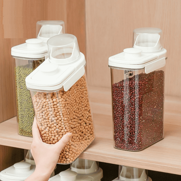 3. بانکه اکریلیک شفاف FRESH BOX در دو سایز ۱۲۰۰ و ۲۵۰۰ میلیلیتر