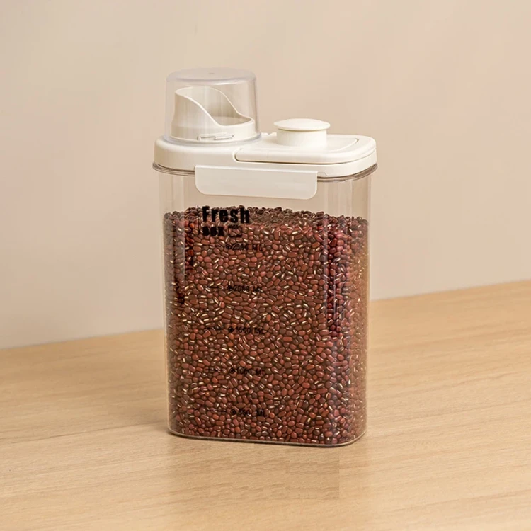 1. بانکه اکریلیک نشکن FRESH BOX – شفاف و مقاوم، مناسب نگهداری حبوبات و پودر