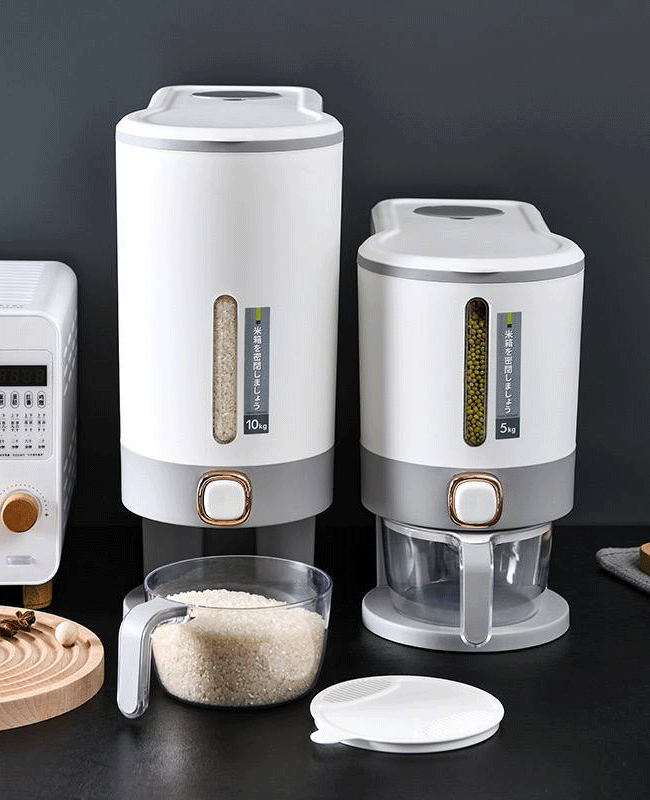 جا برنجی ۱۰ کیلویی اکرولیک وارداتی رنگ سفید طوسی