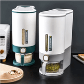 ظرف نگهداری برنج اکرولیک نشکن با خروجی دکمهای