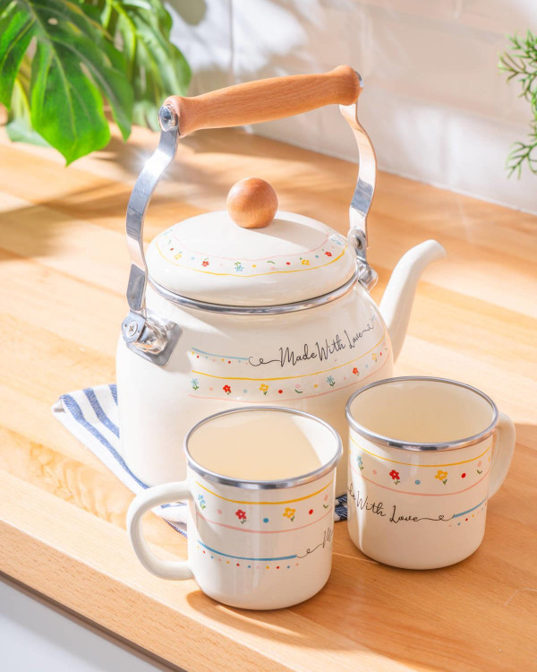 کتری لعابی آجار ترکیه ACAR با طراحی زیبا