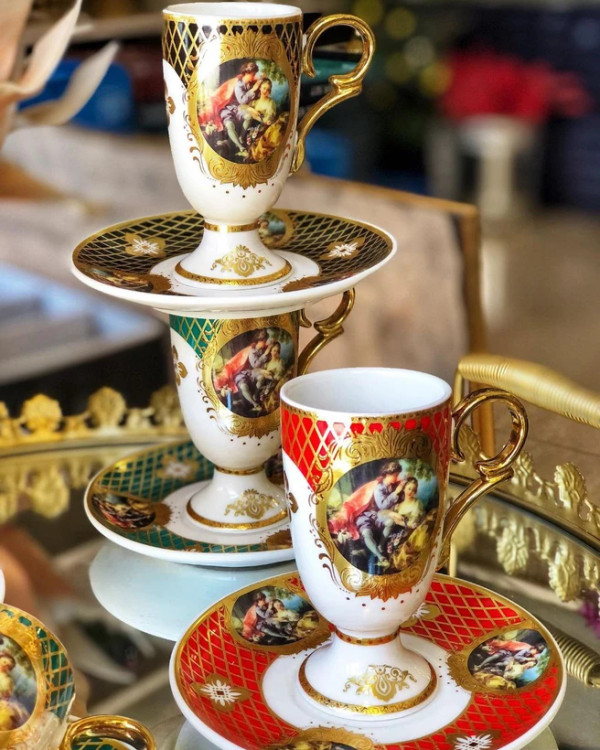 ست قهوهخوری آجار مدل Barock