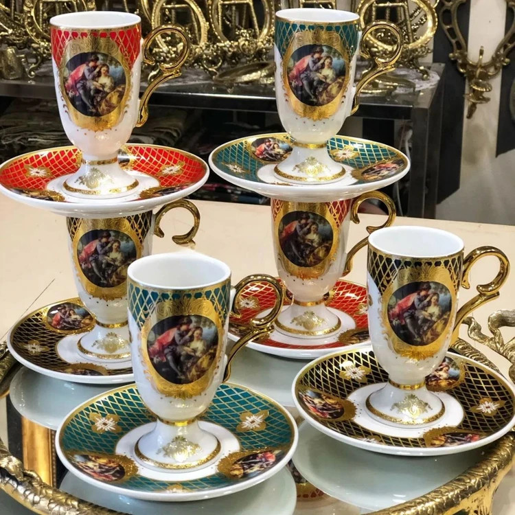 فنجان قهوهخوری آجار مدل Barock