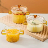 قابلمه پیرکس مدرج دسته رنگی وارداتی