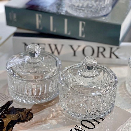 قندان بلور با درب طرح الیسا