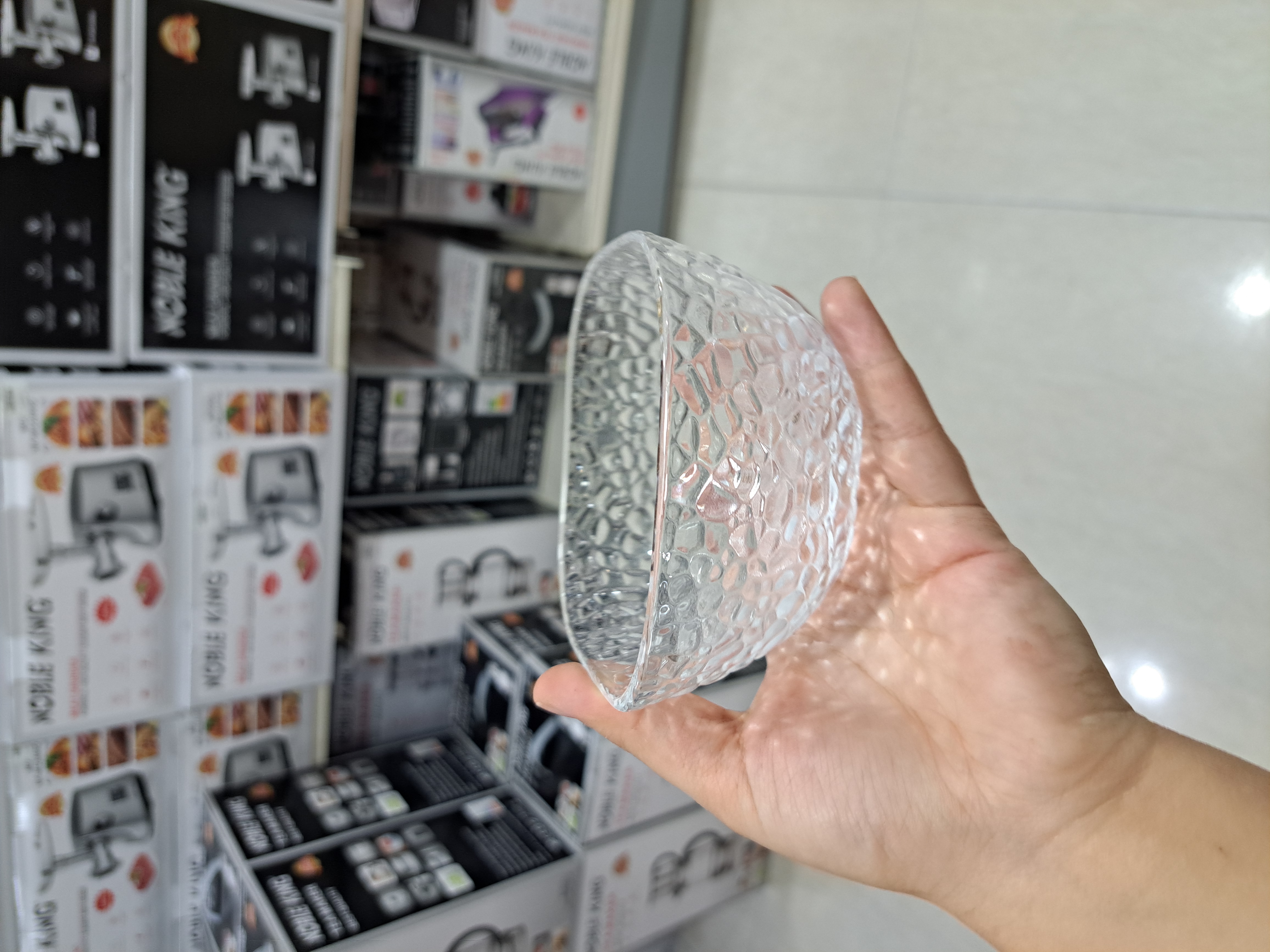 ست ۶ عددی پیاله مربع یخی Deli Glass