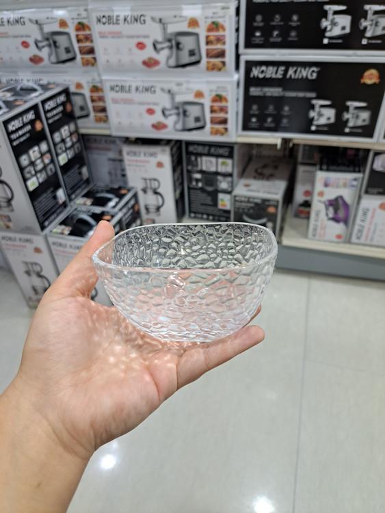 پیاله شیشهای مربع یخی Deli Glass