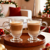 ماگ پایهدار شفاف مناسب چای و قهوه