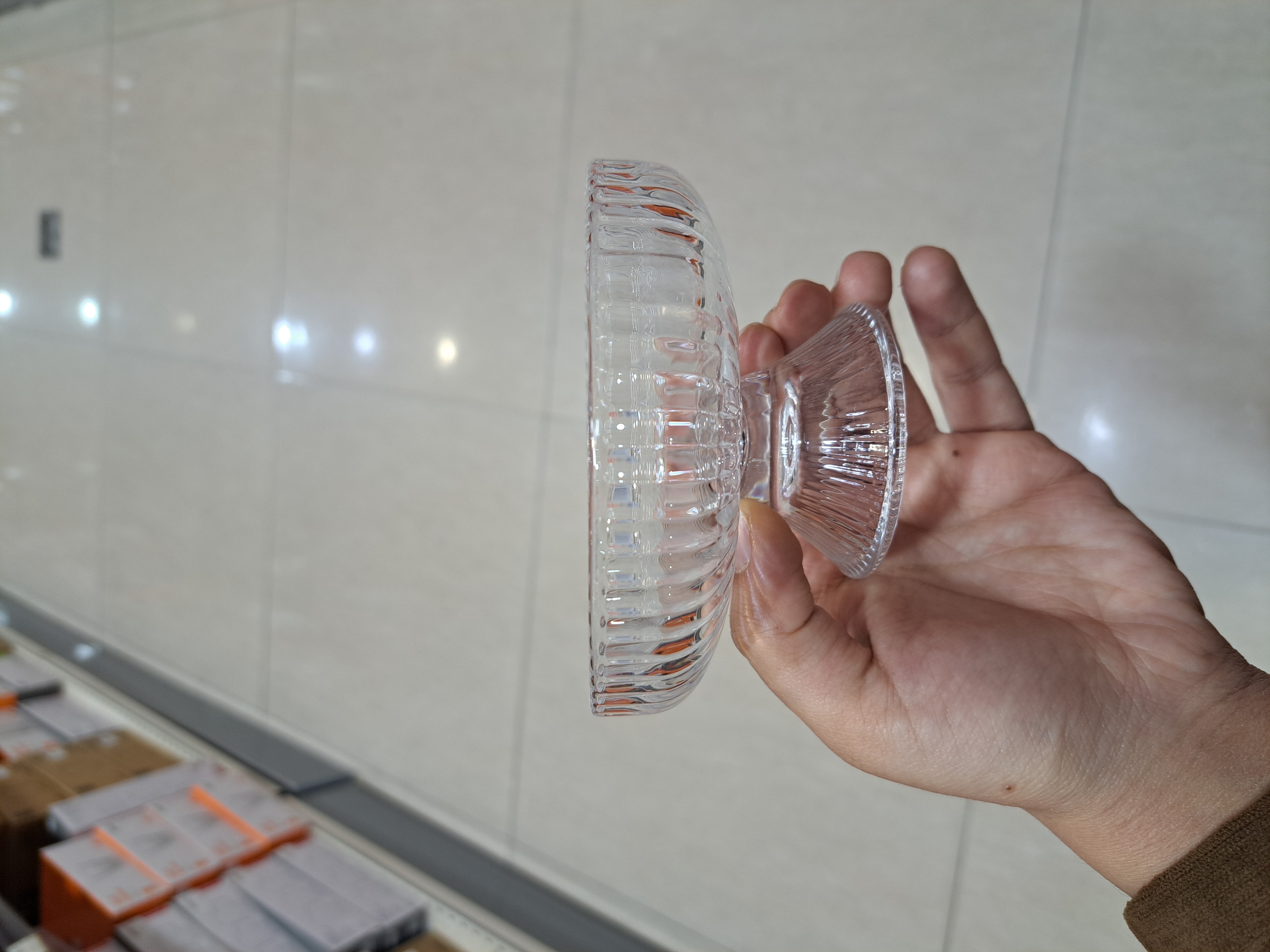 ست ۶ عددی دسرخوری شیشه‌ای پایه‌دار Deli Glass – سه طرح