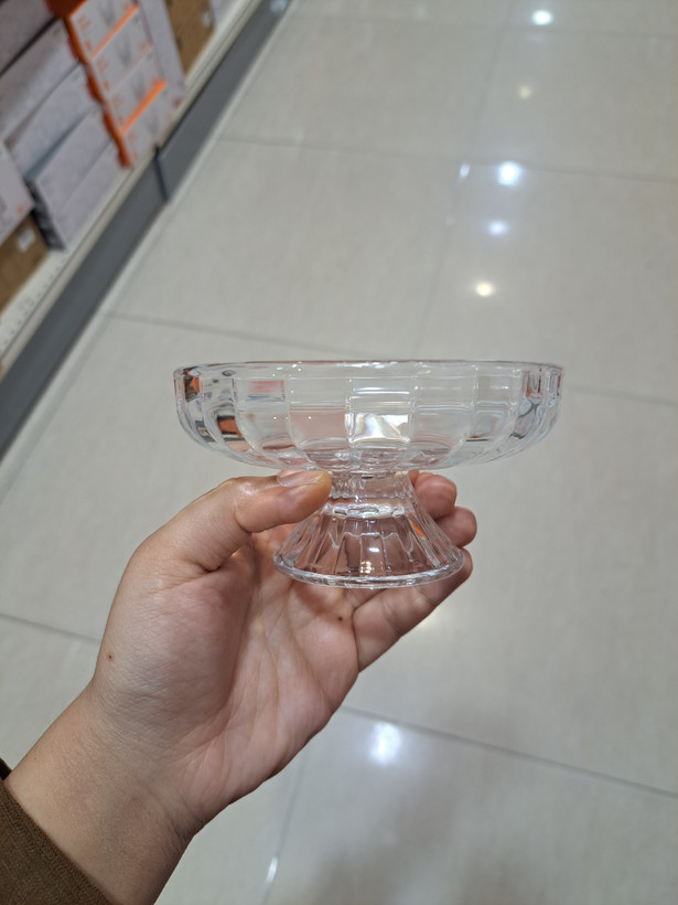 دسرخوری شیشهای Deli Glass با جزئیات شفاف