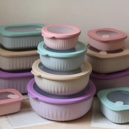 ست ظرف نگهدارنده رنگی ۴ عددی اکریلیک