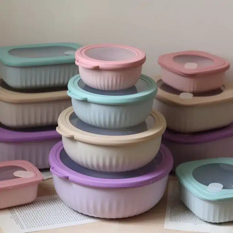 ست ظرف نگهدارنده رنگی ۴ عددی اکریلیک