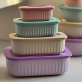 ست ظروف رنگی مناسب ماکروفر و فریزر